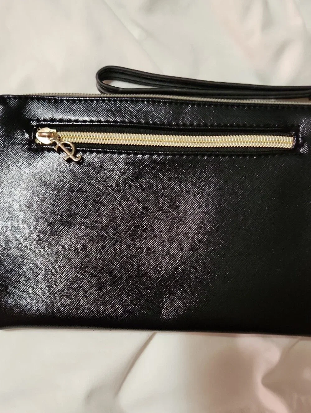 Juicy Couture Gold and Black Leopard Wristlet Clutch